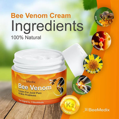 Bee Venom Joint Pain Cream Pack of 2 100ml Each ( BUY 1 GET 1 FREE )